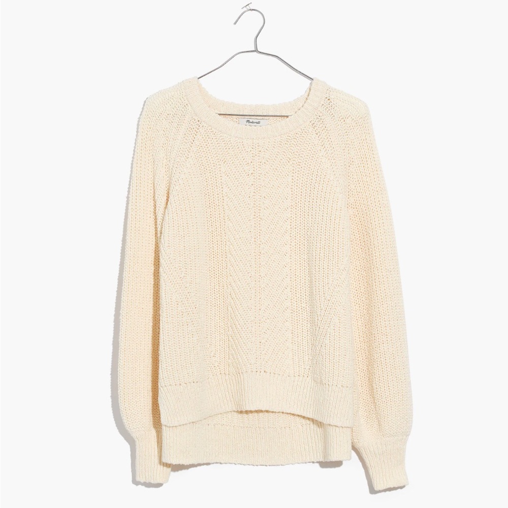 Madewell Balloon-Sleeve Pullover Sweater xs